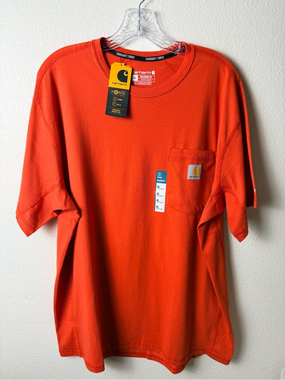 Brand new with tags Carhartt Force Relaxed Fit Pocket T-Shirt in Men’s Size XL.